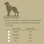 DECOY dog vest sizing chart