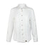 Women's long sleeve antique white field shirt with button-down front, chest pockets, and adjustable sleeves, styled for countryside and sporting wear.