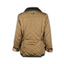 Back view of the Ladies' Easton Quilted Jacket showing yoke logo, adjustable side tabs, and tailored shape