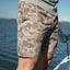 old school duck camo shorts