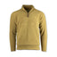 Front view of the Croatan Fleece Pullover in Bronze – heavyweight quarter zip hunting fleece with handwarmer pockets and paracord zipper pull.