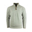 Front view of the Croatan Fleece Pullover in Gunboat Gray – rugged fleece hunting pullover with adjustable waist and elastic cuffs.