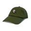 Green Fireside Relaxed Fit Hat with DECOY embroidered circle logo, front angle, from DECOY
