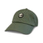 Green Fireside Relaxed Fit Hat with DECOY embroidered circle logo, front angle, from DECOY