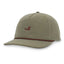Loden modern performance rope hat with snapback enclosure and DECOY logo embroidery, front angle view