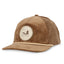Brown Retro Corduroy Rope Hat shown from front angle, featuring classic rope detail and vintage outdoor style