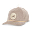 Tan Retro Corduroy Rope Hat shown from front angle, featuring classic rope detail and vintage outdoor style