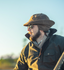 Duck hunter wearing Dixie Decoys Waxed Canvas Jones Hat